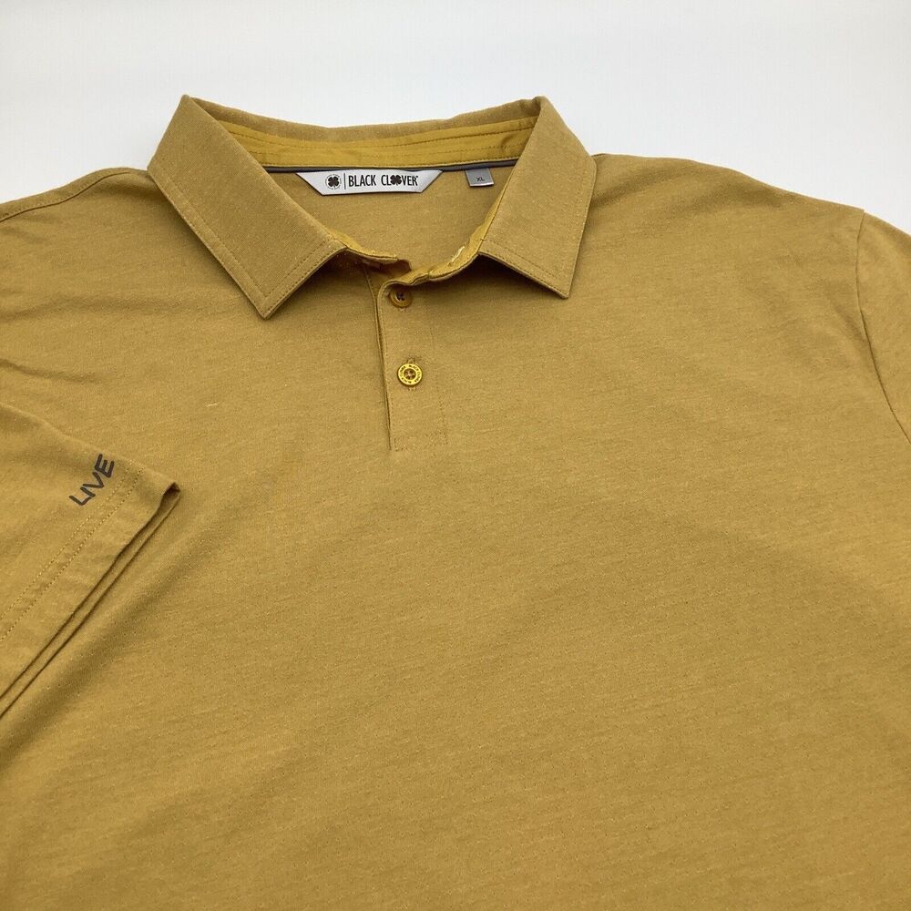 Black Clover Men’s Mustard Polo Shirt
